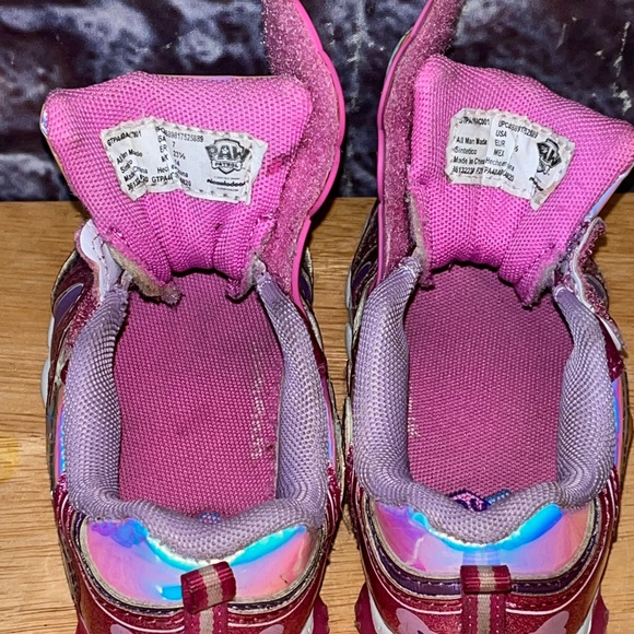 Girls Paw Patrol Pink Light Up Sneaker’s shoes Size 7 Toddler’s - Picture 7 of 10